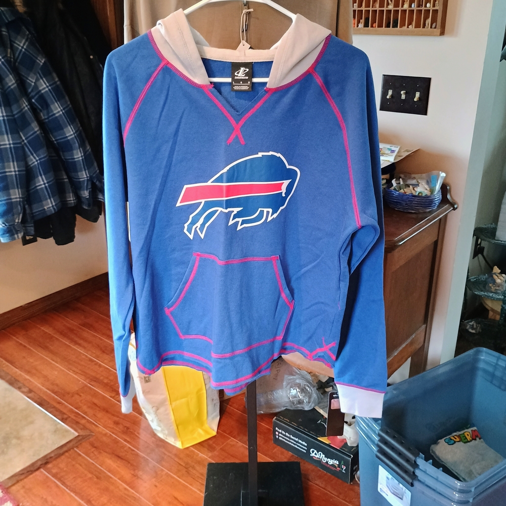 Blue Hoodie with Buffalo Bills Logo